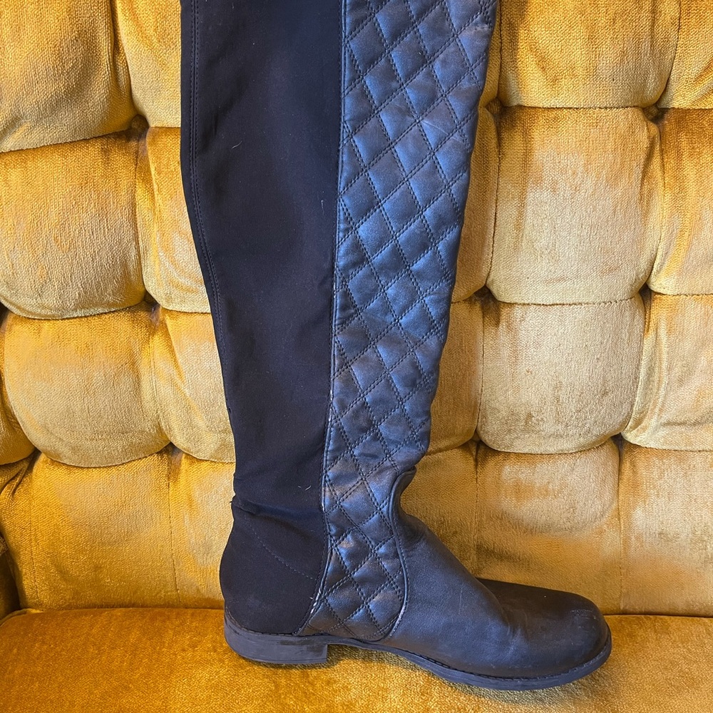 Unisa Ungilles Black Over-the-Knee Boots